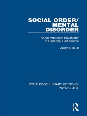 cover image of Social Order/Mental Disorder